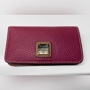 Dooney & Bourke Pebble Leather Wallet – Magenta Pink NWT